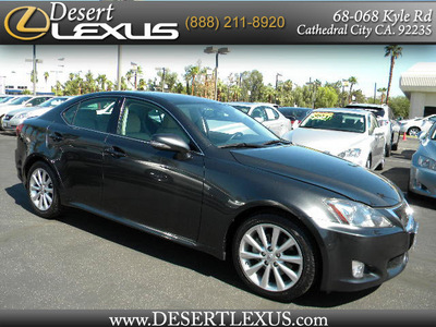 lexus is 250 2009 dk  gray sedan gasoline 6 cylinders rear wheel drive automatic 92235