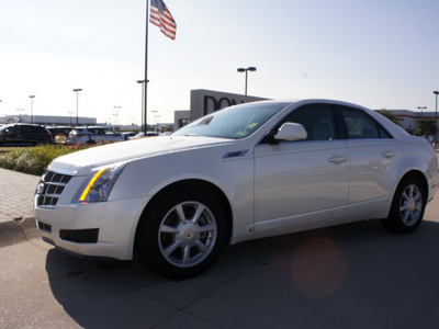 cadillac cts 2009 white sedan 3 6l v6 gasoline 6 cylinders rear wheel drive automatic 76018