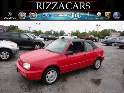 volkswagen cabrio 1999 red gasoline 4 cylinders front wheel drive automatic with overdrive 60546