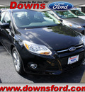 ford focus 2012 black sedan se gasoline 4 cylinders front wheel drive automatic with overdrive 08753