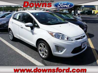 ford fiesta 2012 white hatchback ses gasoline 4 cylinders front wheel drive automatic with overdrive 08753