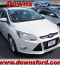ford focus 2012 white sedan sel gasoline 4 cylinders front wheel drive automatic with overdrive 08753