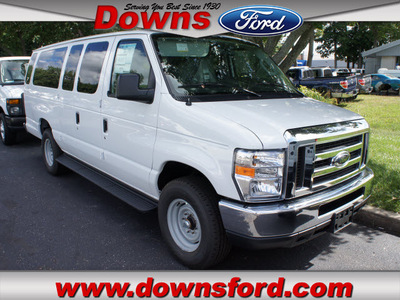 ford econoline wagon 2011 white van e 350 sd xlt flex fuel 8 cylinders rear wheel drive automatic with overdrive 08753