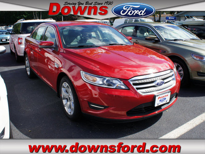ford taurus 2012 red sedan sel gasoline 6 cylinders front wheel drive automatic with overdrive 08753