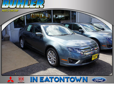 ford fusion 2012 blue sedan sel gasoline 4 cylinders front wheel drive automatic 07724