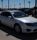 ford fusion hybrid 2010 white sedan sel hybrid 4 cylinders front wheel drive automatic 76087