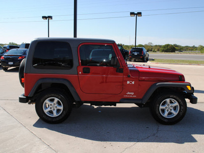 jeep wrangler 2005 red suv x gasoline 6 cylinders 4 wheel drive 6 speed manual 76087