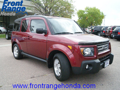 honda element 2007 tango red suv ex gasoline 4 cylinders all whee drive automatic 80910