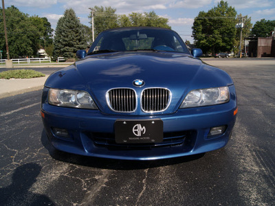 bmw z3 2001 blue 3 0i gasoline 6 cylinders rear wheel drive 6 speed manual 61008