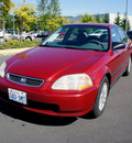 honda civic 1998 red sedan lx gasoline 4 cylinders front wheel drive 5 speed manual 98371