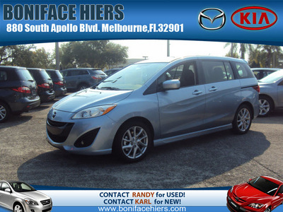 mazda mazda5 2012 clear water blue wagon tour gasoline 4 cylinders front wheel drive automatic 32901
