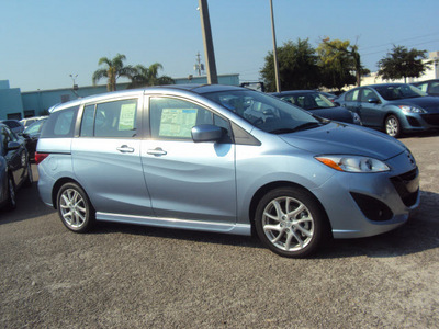 mazda mazda5 2012 clear water blue wagon tour gasoline 4 cylinders front wheel drive automatic 32901