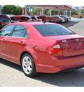 ford fusion 2011 red sedan se gasoline 4 cylinders front wheel drive automatic 76903
