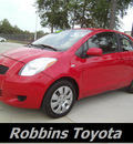 toyota yaris 2008 red hatchback gasoline 4 cylinders front wheel drive 5 speed manual 75503