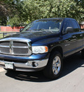 dodge ram pickup 1500 2002 blue slt gasoline 8 cylinders 4 wheel drive automatic with overdrive 80110
