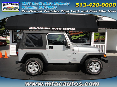 jeep wrangler 2006 silver suv x 4x4 gasoline 6 cylinders 4 wheel drive automatic 45005