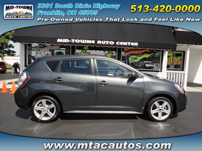 pontiac vibe 2009 dk  gray wagon 2 4l gasoline 4 cylinders front wheel drive automatic 45005