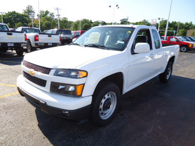 chevrolet colorado 2012 white pickup truck work truck gasoline 4 cylinders 2 wheel drive automatic 60007