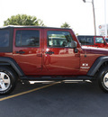 jeep wrangler unlimited 2008 dk  red suv x gasoline 6 cylinders 4 wheel drive 6 speed manual 07730