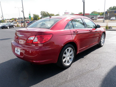 chrysler sebring 2008 red sedan touring 4dr flex fuel 6 cylinders front wheel drive automatic 56301