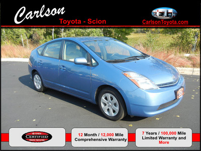 toyota prius 2007 lt  blue hatchback prius hybrid 4 cylinders front wheel drive automatic 55448
