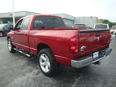 dodge ram 1500 2008 red pickup truck big horn ed  gasoline 8 cylinders rear wheel drive automatic 60443