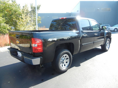 chevrolet silverado 1500 2010 black pickup truck 4x4 crew cab flex fuel 8 cylinders 4 wheel drive automatic with overdrive 55448