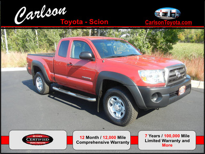 toyota tacoma 2009 red pickup truck v6 4x4 access cab gasoline 6 cylinders 4 wheel drive automatic 55448