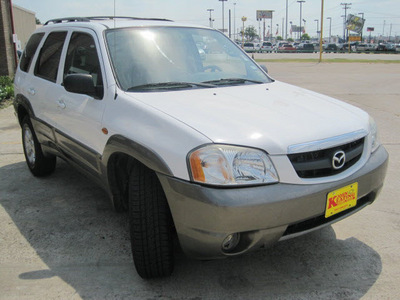 mazda tribute 2004 white suv lx v6 gasoline 6 cylinders front wheel drive automatic 77037