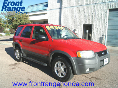 ford escape 2002 bright red suv xlt choice gasoline 6 cylinders 4 wheel drive automatic 80910