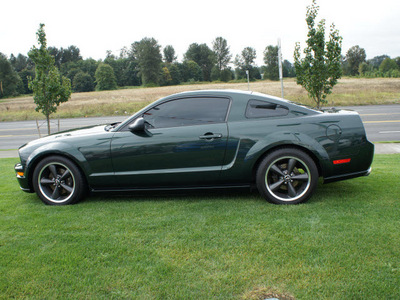 ford mustang 2009 dk  green coupe gt bullitt gasoline 8 cylinders rear wheel drive 5 speed manual 98371