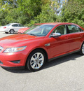 ford taurus 2011 red sedan limited gasoline 6 cylinders front wheel drive automatic 55321