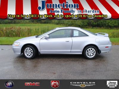 honda accord 2002 silver coupe ex v 6 gasoline 6 cylinders front wheel drive 4 speed automatic 44024