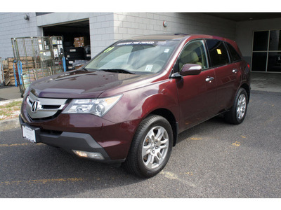 acura mdx 2009 dark cherry suv w tech dvd gasoline 6 cylinders all whee drive shiftable automatic 07712
