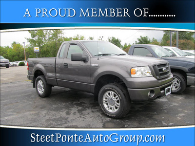 ford f 150 2008 gray pickup truck styleside gasoline 8 cylinders 4 wheel drive automatic with overdrive 13350