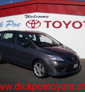 mazda mazda5 2010 gray hatchback gasoline 4 cylinders front wheel drive automatic 79925