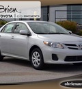 toyota corolla 2011 silver sedan gasoline 4 cylinders front wheel drive 4 speed automatic 46219