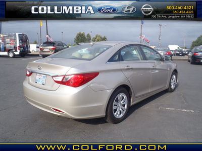 hyundai sonata 2011 tan sedan gls gasoline 4 cylinders front wheel drive automatic 98632