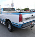 chevrolet c k 2500 series 1995 blue and white pickup truck c2500 gasoline 8 cylinders rear wheel drive automatic 46219