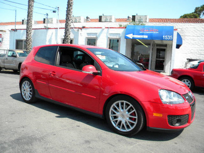 volkswagen gti 2006 red hatchback gasoline 4 cylinders front wheel drive automatic 92882