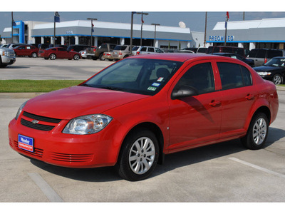 chevrolet cobalt 2009 red sedan ls gasoline 4 cylinders front wheel drive automatic 77090