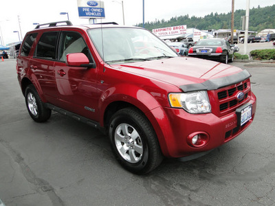 ford escape 2008 red suv limited gasoline 6 cylinders all whee drive automatic 98032