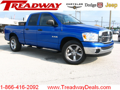 dodge ram pickup 1500 2008 blue pickup truck slt big horn gasoline 8 cylinders rear wheel drive automatic with overdrive 45840