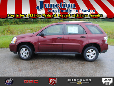 chevrolet equinox 2007 maroon suv ls gasoline 6 cylinders front wheel drive 5 speed automatic 44024