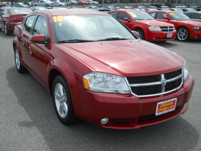 dodge avenger 2010 inf red sedan r t gasoline 4 cylinders front wheel drive 4 speed automatic 99212