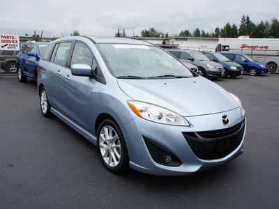 mazda mazda5 2012 lt  blue wagon grand touring gasoline 4 cylinders front wheel drive automatic 98371