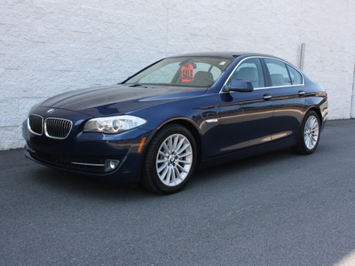 bmw 5 series 2011 blue sedan 535i gasoline 6 cylinders rear wheel drive 6 speed manual 27616