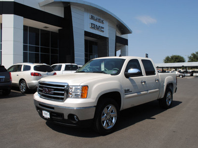 gmc sierra 1500 2012 white diam sle flex fuel 8 cylinders 2 wheel drive automatic 76087