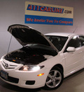 mazda mazda6i 2008 white sedan gasoline front wheel drive automatic 55345