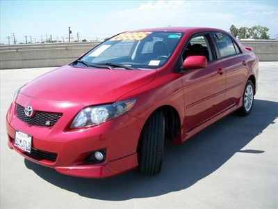 toyota corolla 2010 red sedan s gasoline 4 cylinders front wheel drive automatic 90241